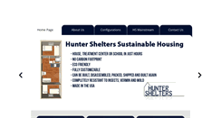 Desktop Screenshot of huntershelters.com